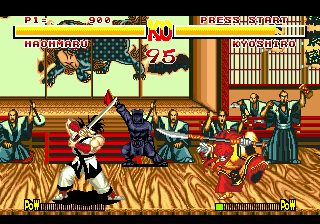 Samurai Shodown (USA) In game screenshot
